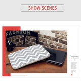 14 Wavy Pattern Notebook Liner Bag - Wavy Design - Light Green