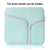 10-Inch Multi-Pocket Laptop Liner Bag For Diving Material - Black