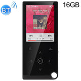 2.4 Inch Touch Mp4 / Mp3 Player 16Gb Memory Bluetooth E Book Alarm Timer - Black