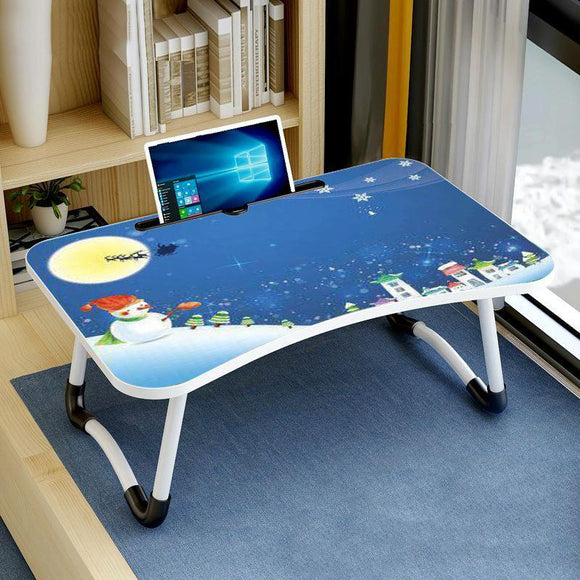 Adjustable Folding Laptop Desk with Non-slip W-shaped Legs - Portable and Compact - Hcb5116C