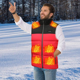 Winter Smart Dual-Control 13-Zone Charging Heating Vest - Red - Xxxxl