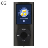1.8 Inch Metal Mp4 Player + 16G Tf Card + Earphone + Cable - Red - With 8G Tf Card+Earphone+Cable
