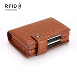 Secure Dual Card Wallet with Rfid Blocking - Mad Horse Matte Apricot