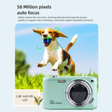 Portable 16X Zoom Hd Digital Camera With 2.88 Ips Screen - Green