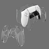 Protective Crystal Shell for Ps5 Wireless Controller - Transparent Gray