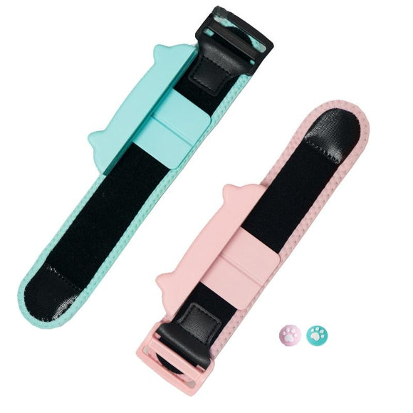 Joy Con Wrist Bracelet for Switch - Dancing Game Handle - Pink Blue Long And Short