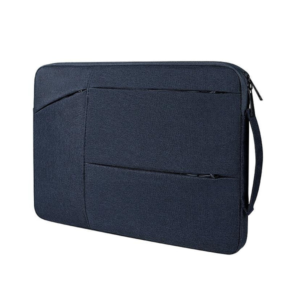 13.3 Inch Waterproof Laptop Handbag with Shock-absorbing Capacity - Navy Blue