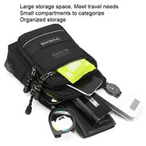 USB Chest Outdoor Shoulder Messenger Bag For Men With Charging Port - Dark Green