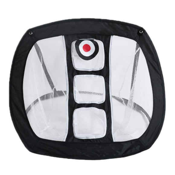 Foldable Square Golf Net for Indoor Practice - Black
