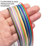 100 Crystal Pendant Necklaces On Rope Elegant Jewelry Lanyards - Dark Blue