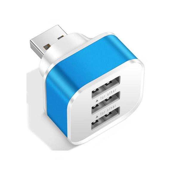 3-Port Usb 2.0 Hub Expander - Blue