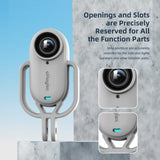 Shock-absorbing Silicone Cover for Insta360 Go 3s Camera - Black - Vertical Black