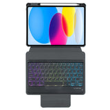 360 Rotation Bluetooth Keyboard Leather Case For Ipad 10.9 2022 With Backlight - Green