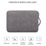 14.1-15.4 Inch Sheepskin Notebook Inner Bag Options - Elegant Gray