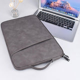 14.1-15.4 Inch Sheepskin Notebook Inner Bag Options - Elegant Gray