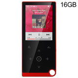 2.4 Inch Touch Mp4 / Mp3 Player 16Gb Memory E Book / Alarm / Timer No Bluetooth - Silver Grey