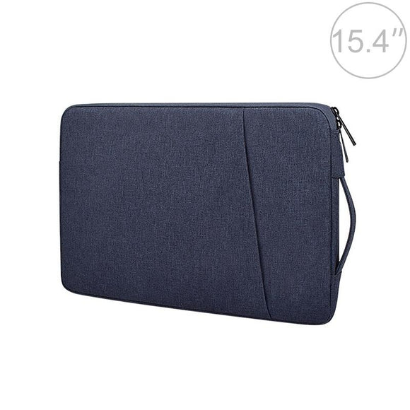 15.4 Inch Laptop Felt Sleeve Protective Case Carrying Bag - Navy Blue