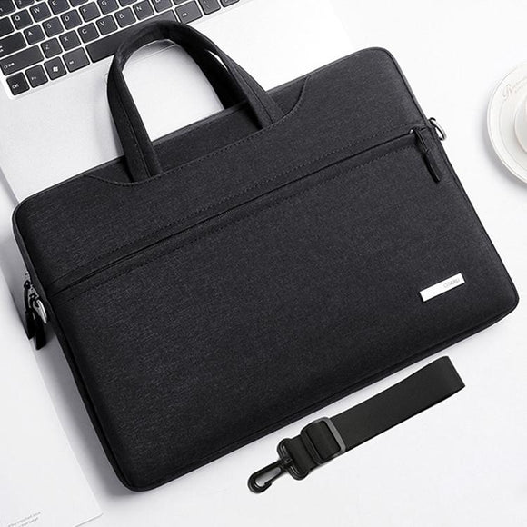 13.3 Inch Inner Bag with Shoulder Strap for Handbag or Laptop - Black
