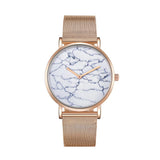 Stylish Men Quartz Watch with Gold Alloy Case and Stainless Steel Band - Round Dial - Wa0733D