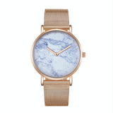 Stylish Men Quartz Watch with Gold Alloy Case and Stainless Steel Band - Round Dial - Wa0733D
