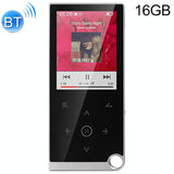 2.4 Inch Touch Mp4 / Mp3 Player 16Gb Memory Bluetooth E Book Alarm Timer - Silver Grey
