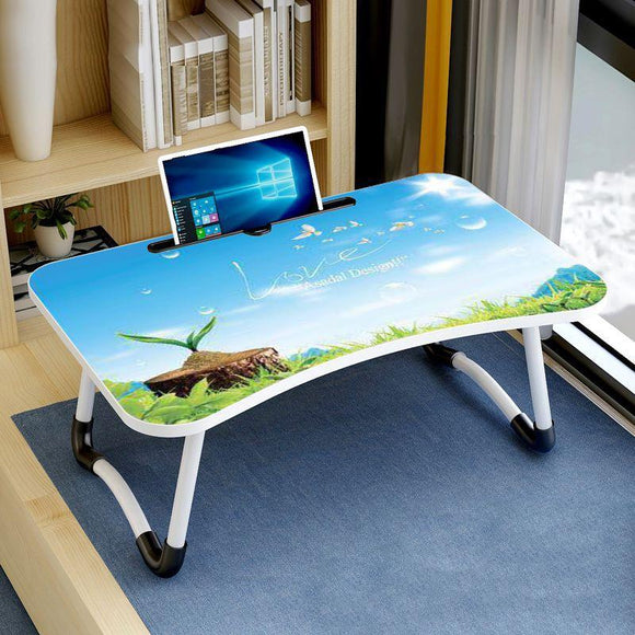 Adjustable Folding Laptop Desk with Non-slip W-shaped Legs - Portable and Compact - Hcb5116D