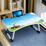 Adjustable Folding Laptop Desk with Non-slip W-shaped Legs - Portable and Compact - Hcb5116D