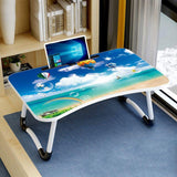 Adjustable Folding Laptop Desk with Non-slip W-shaped Legs - Portable and Compact - Hcb5116D