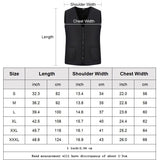 Plus Velvet Inside Men And Women Intelligent Charging Heating Vest Warm Clothes - Black Xl