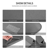 11 / 12 Inch 4-in-1 Computer Bracket Liner and Storage Bag - Gray