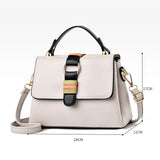 Versatile Small Square Handbag For Women - Rice Gray