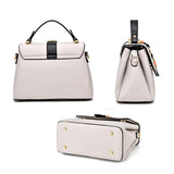 Versatile Small Square Handbag For Women - Rice Gray