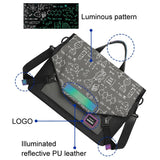 Anti-drop Crossbody Laptop Bag - Fits 13.3-16 Inch - Airbag Protection - Pure Black