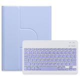 360 Degree Rotatable Bluetooth Keyboard Leather Case - Square Button - Sky Blue - For Ipad 10Th Gen 10.9 2022