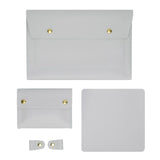 3-in-1 Waterproof Leather Laptop Liner Bag - 13 Inches - Apricot