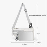 Large Sports Shoulder Bag With Multiple Pockets 2502 - Orange