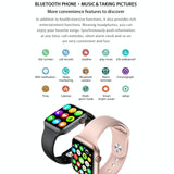 1.75 Inch Full Screen Ip67 Waterproof Smart Watch Support Sleep Monitor / Heart Rate Monitor / Bluetooth Call - Blue