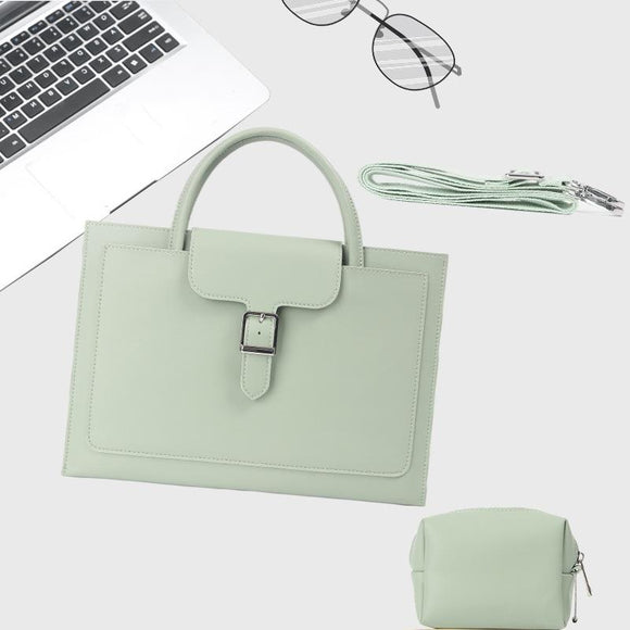 14-inch Waterproof Laptop Bag with Power Pack - Portable and Durable - Mint Green