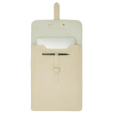 3-in-1 Waterproof Leather Laptop Liner Bag - 14 Inches - Apricot