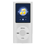 1.8 Inch Metal Mp4 Player + 16G Tf Card + Earphone + Cable - Silver - With Earphone+Cable