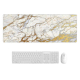 Marble Rubber Mouse Pad Durable & Stylish - Blue Marble