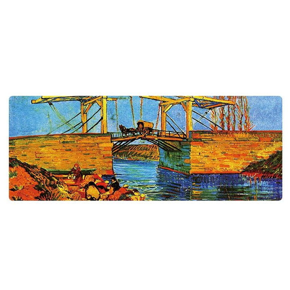 Large Oil Painting Desk Rubber Mouse Pad - Carriage