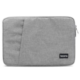 15.6 Inch Protective Laptop Liner Bag Cover - Lightweight Gray
