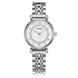 Waterproof Silver Steel Quartz Watch - Fashion Life - Wa0329E