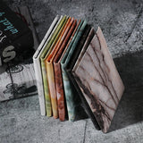 Waterproof Marble Passport & Ticket Holder Colorful Design - White