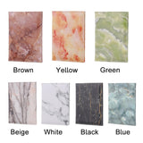 Waterproof Marble Passport & Ticket Holder Colorful Design - White