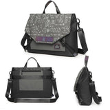 Anti-drop Crossbody Laptop Bag - Fits 13.3-16 Inch - Airbag Protection - Khaki White