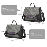 Anti-drop Crossbody Laptop Bag - Fits 13.3-16 Inch - Airbag Protection - Khaki White