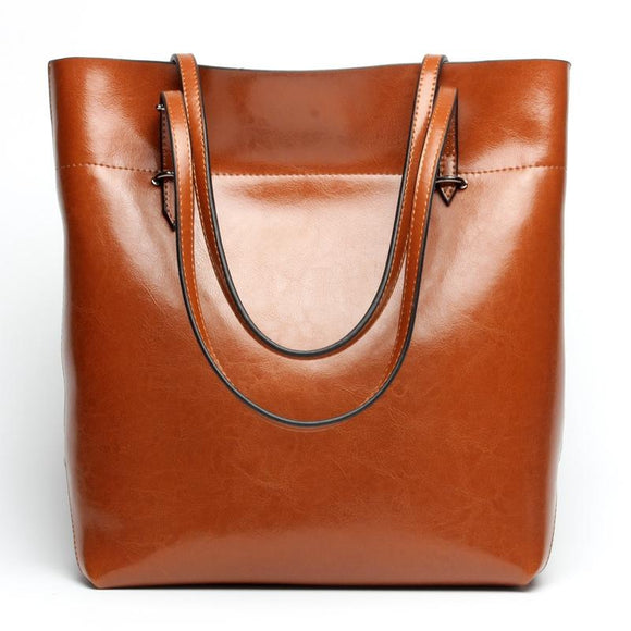 Stylish Shoulder Tote For Women - Vintage Brown