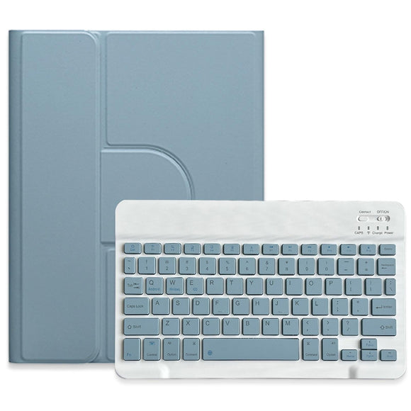 360 Degree Rotatable Bluetooth Keyboard Leather Case - Square Button - Lavender Purple - For Ipad 10Th Gen 10.9 2022
